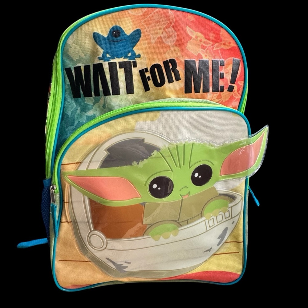 Star Wars Grogu Baby Yoda Mandalorian Official Bioworld Backpack NWOT